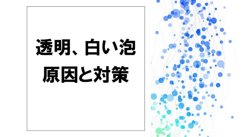 犬が吐いた色が透明、白い泡の場合の原因と対策